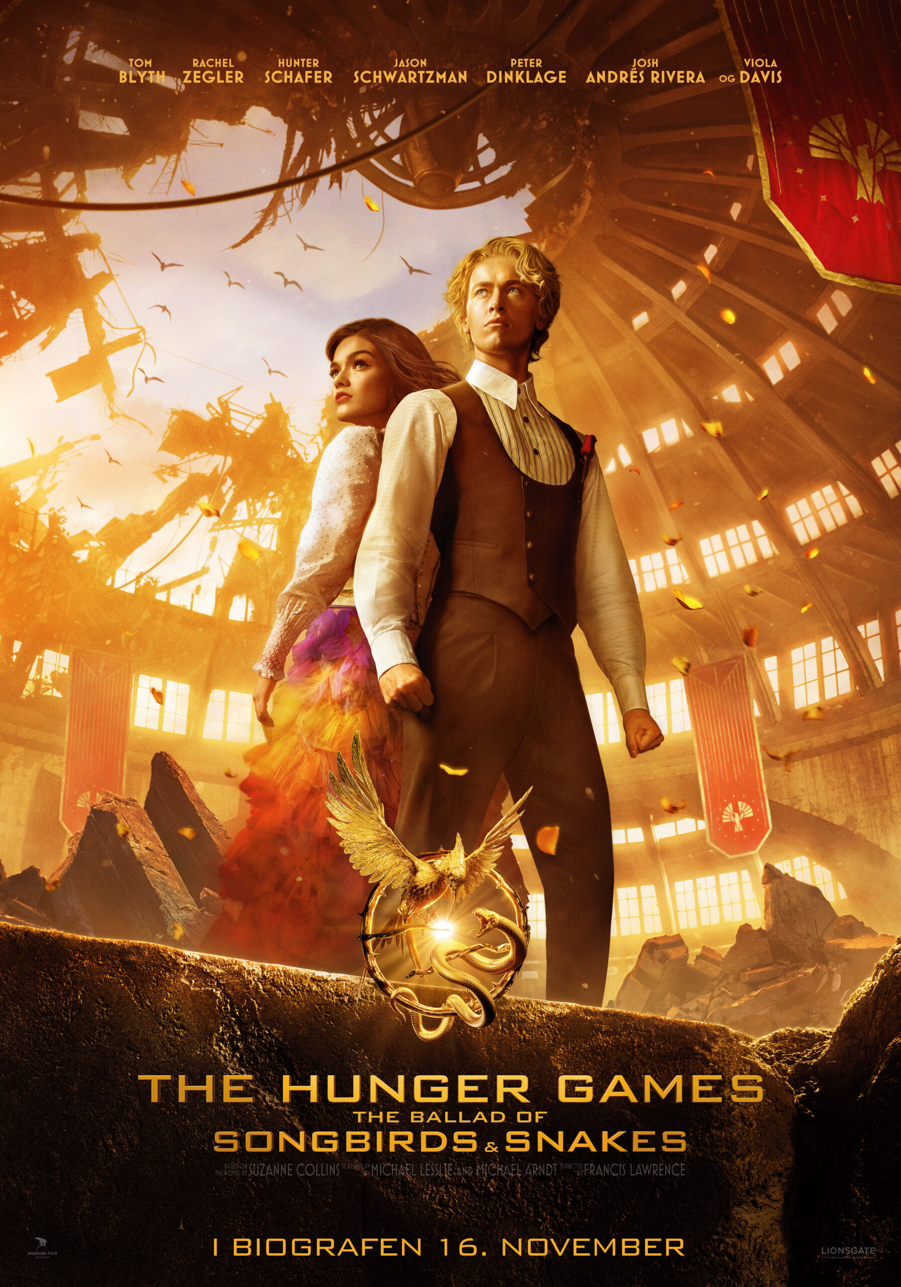 THE HUNGER GAMES - THE BALLAD OF SONGBIRDS AND SNAKES filmplakat